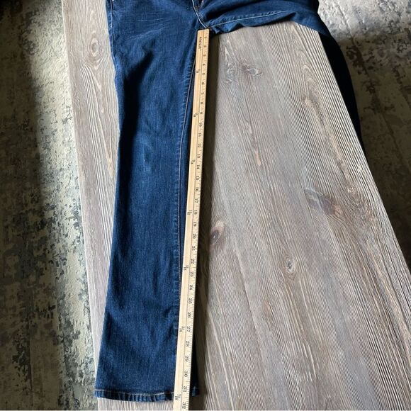 Kenneth Cole Reaction Dark Blue Denim Skinny Mini Boot Jeans Size 10 - Picture 10 of 11